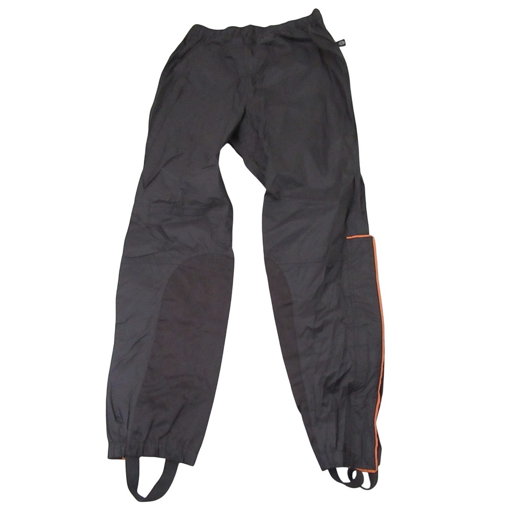 Harley Davidson Rain Pants Small Black Riding Gear Stirrup Waterproof